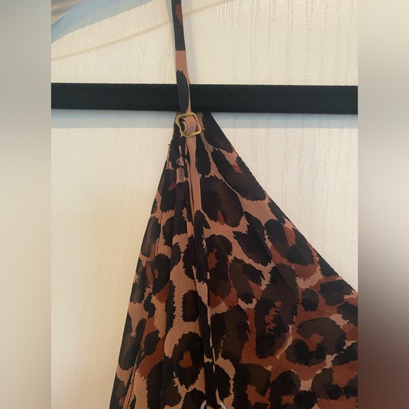 Leopard print cami with adjustable straps size S/M - Picture 3 of 5